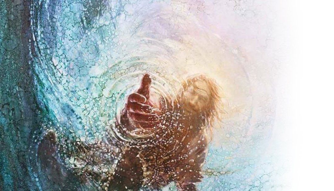 Jesusreachingwater